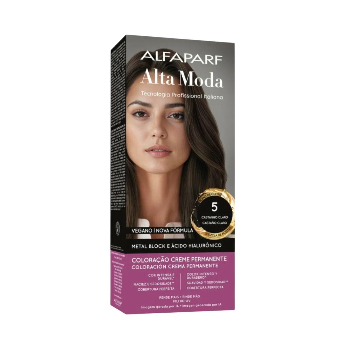 COLORAÇÃO ALFAPARF ALTA MODA 5.0 CASTANHO CLARO 150G