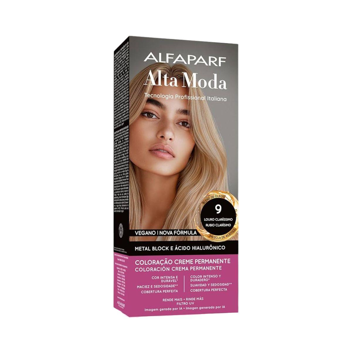 COLORAÇÃO ALFAPARF ALTA MODA 9.0 LOURO CLARÍSSIMO 150G