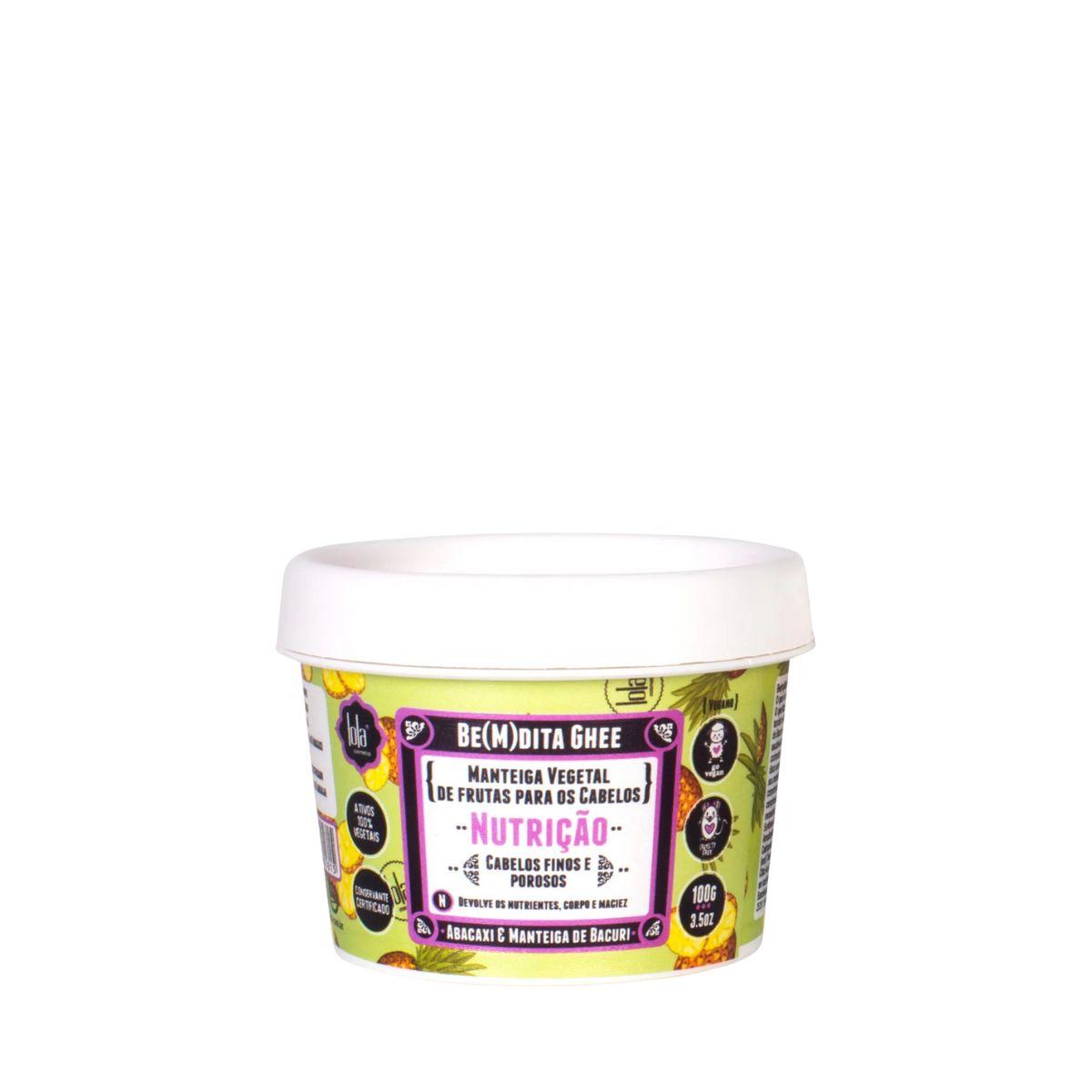 MÁSCARA CAPILAR BE(M)DITA GHEE NUTRIÇÂO LOLA COSMETICS 100G