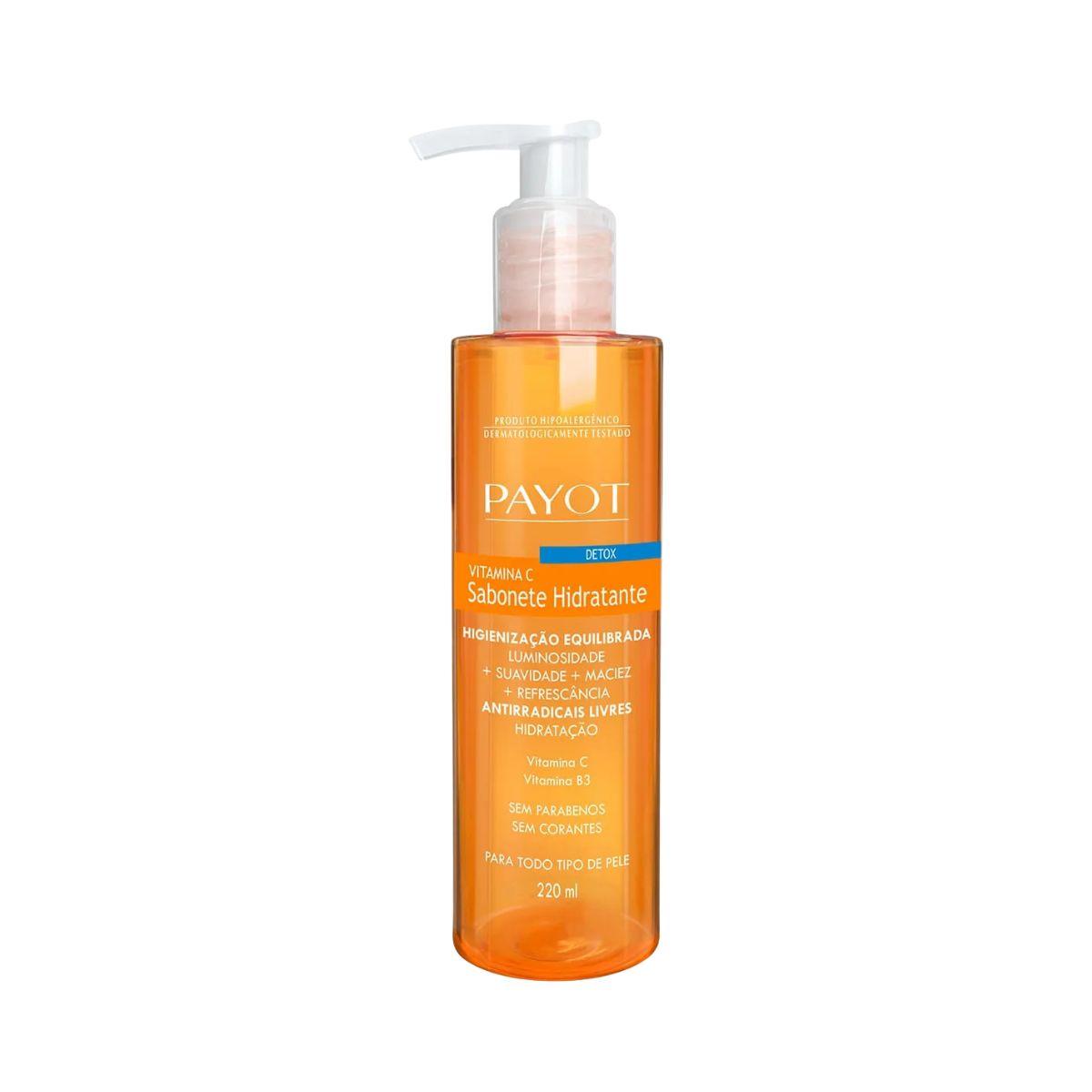SABONETE HIDRATANTE LÍQUIDO DETOX VITAMINA C PAYOT 220ML