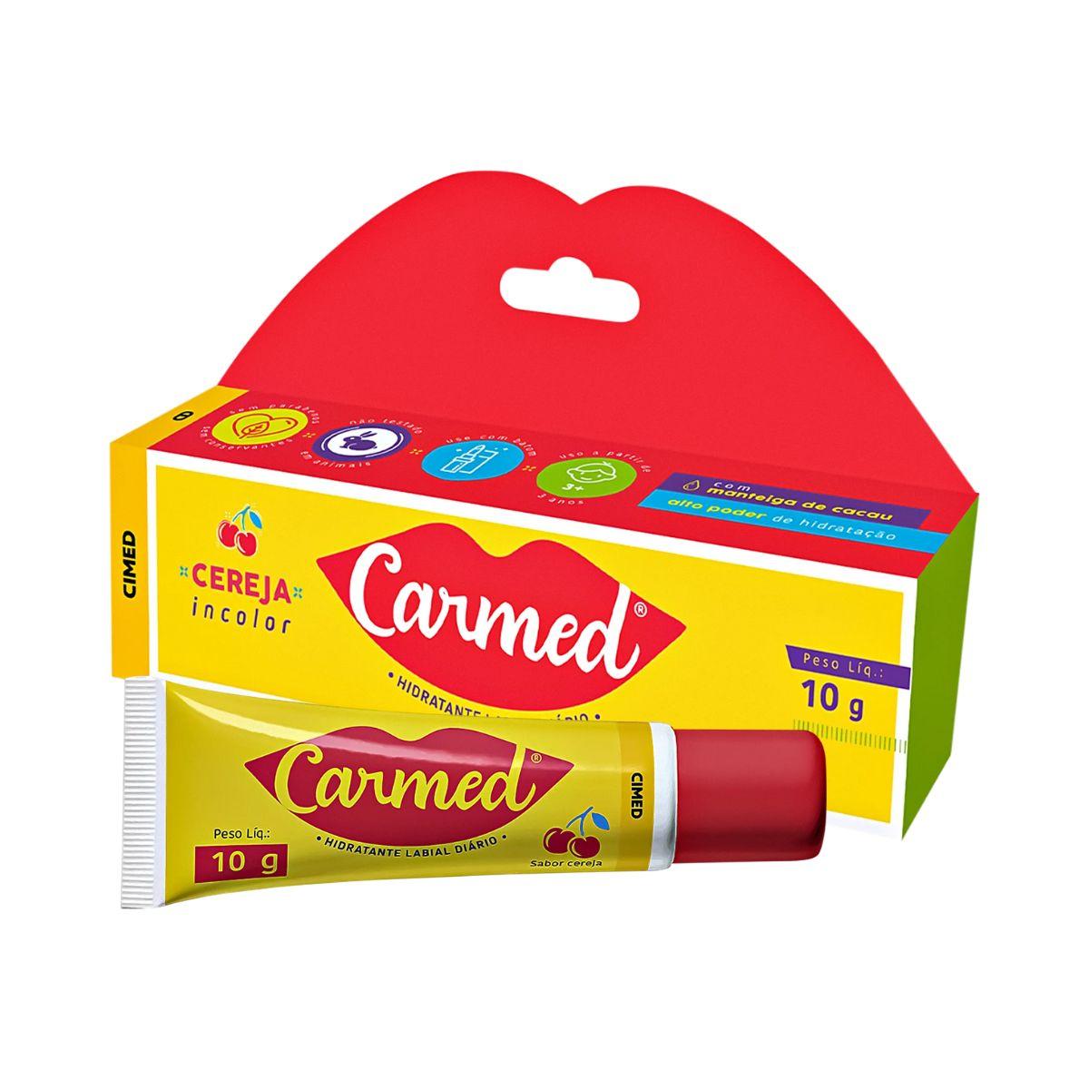 HIDRATANTE LABIAL BISNAGA CEREJA CARMED CIMED 10G