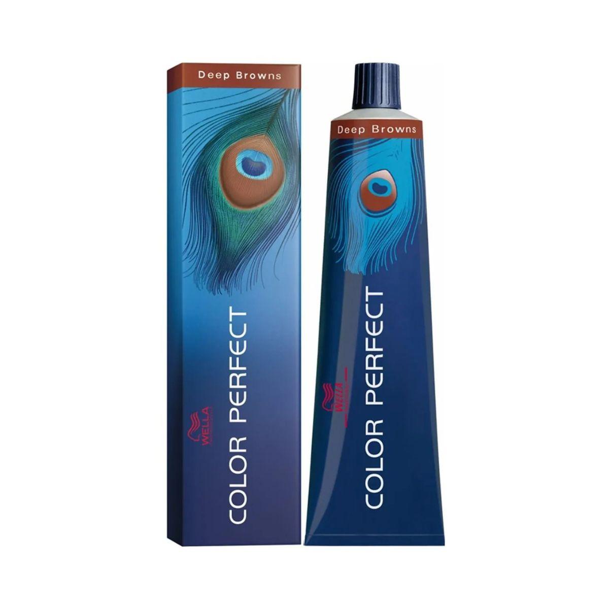 COLORAÇÃO COLOR PERFECT 7.77 LOURO MÉDIO MARROM INTENSO WELLA PROFISSIONALS 60G