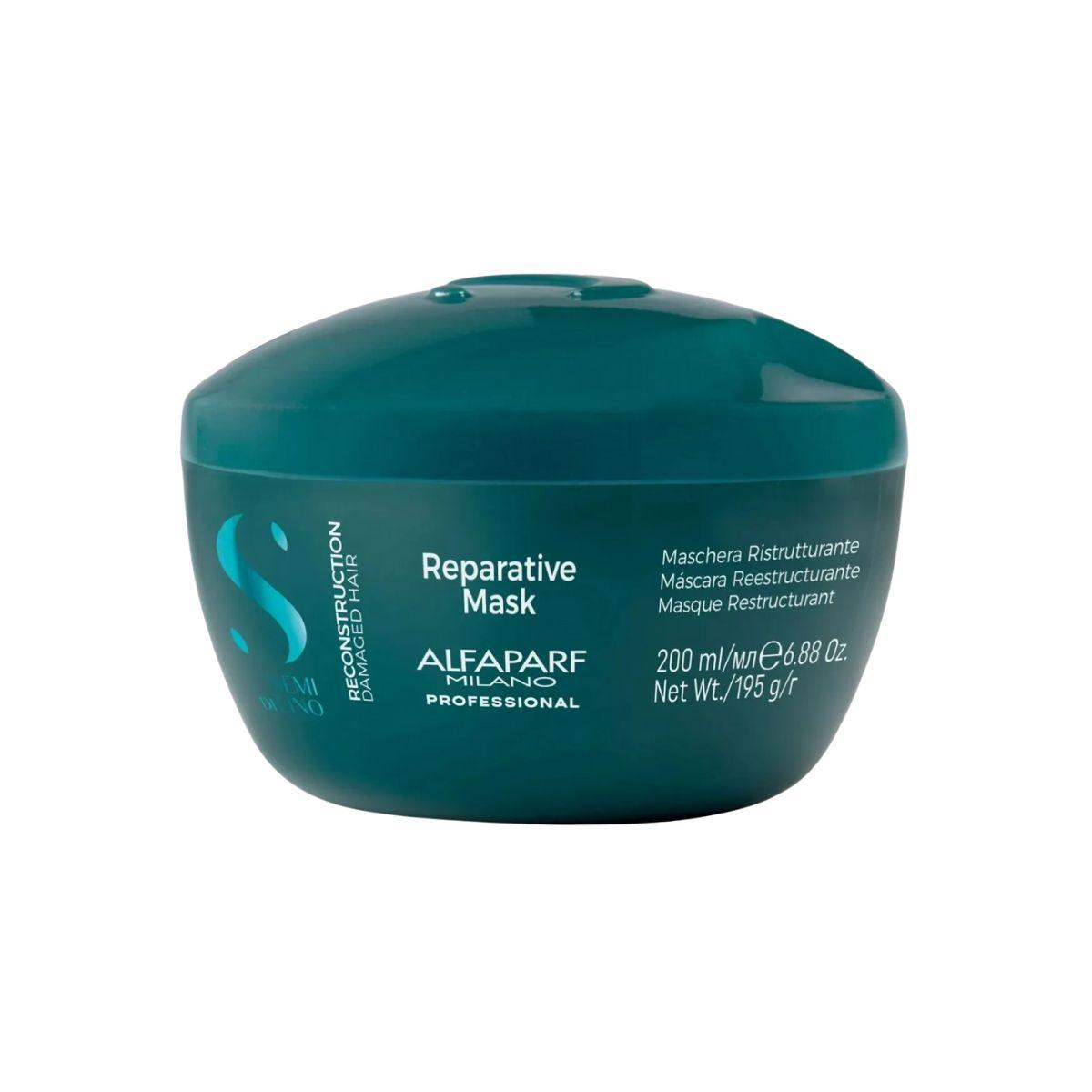 MÁSCARA CONDICIONADORA SEMI DI LINO RECONSTRUCTION DAMAGED HAIR LIGTH ALFAPARF 2