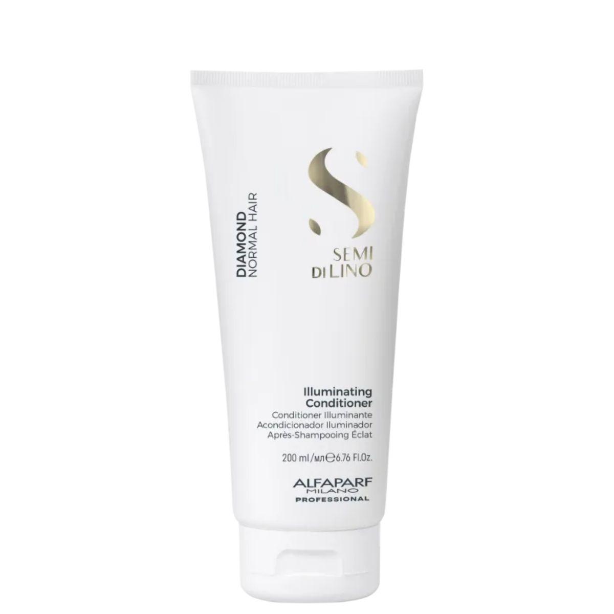 CONDICIONADOR SEMI DI LINO ILLUMINATING DIAMOND HAIR ALFAPARF 200ML
