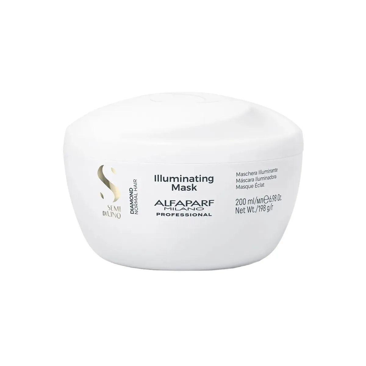 MÁSCARA CONDICIONADORA SEMI DI LINO ILLUMINATING DIAMOND HAIR ALFAPARF 200ML