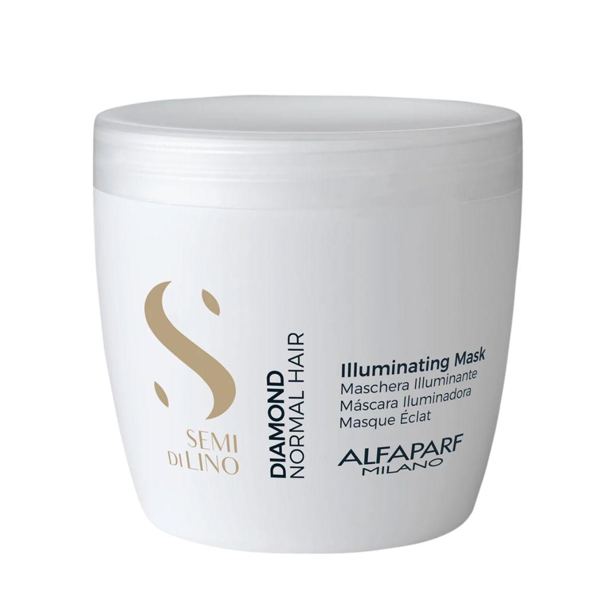 MÁSCARA CONDICIONADORA SEMI DI LINO ILLUMINATING DIAMOND HAIR ALFAPARF 500ML