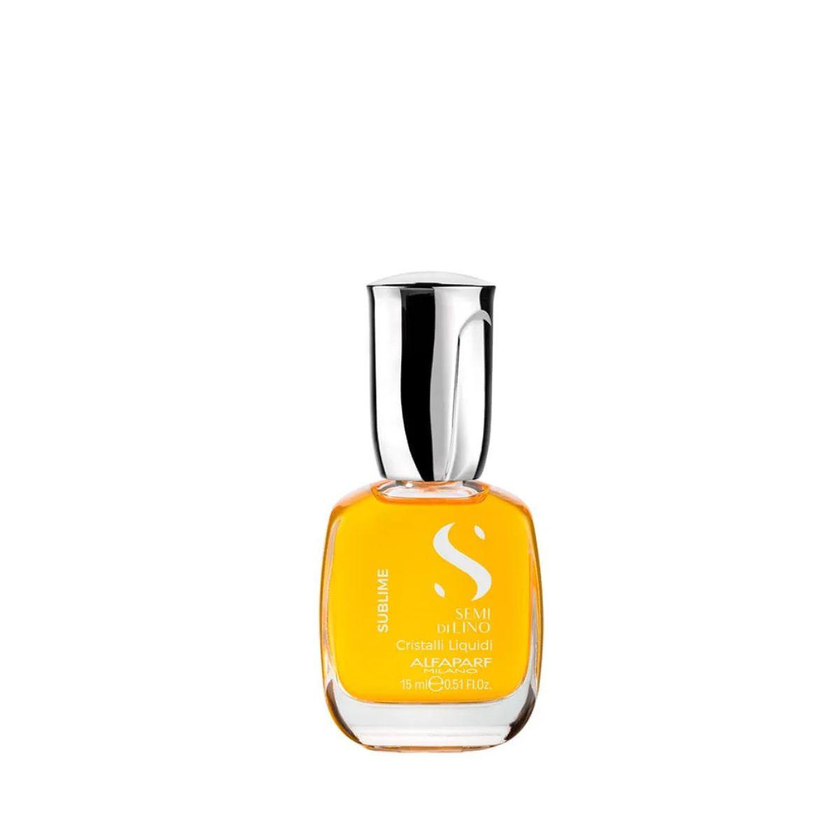 ÓLEO CAPILAR SEMI DI LINO SUBLIME CRISTALLI LÍQUIDI ALFA PARF 15ML