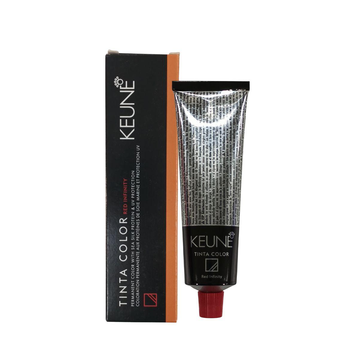 COLORAÇÃO TINTA COLOR RED INFINITY 7.46 RI LOURO MÉDIO COBRE KEUNE 60ML