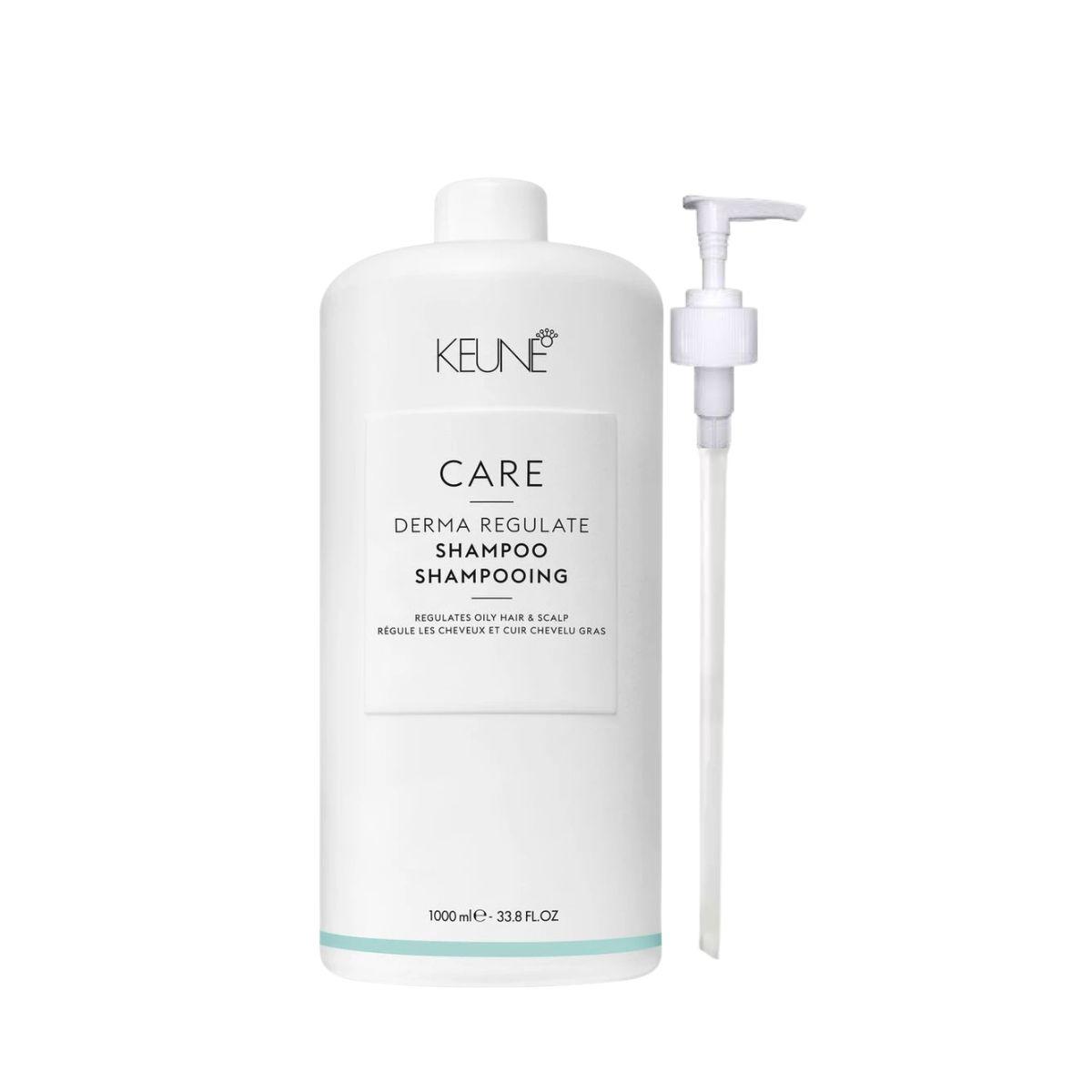 KIT KEUNE SHAMPOO DERMA REGULATE 1000ML + VALVULA PUMP