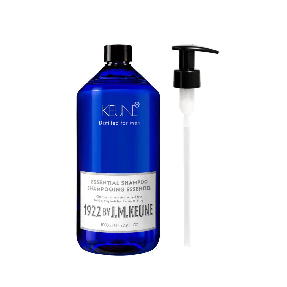 KIT KEUNE SHAMPOO ESSENTIAL 1000ML + VALVULA PUMP