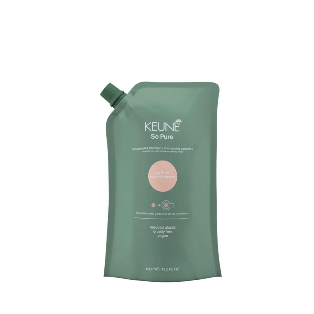 SHAMPOO SO PURE POLISH REFILL KEUNE 400ML
