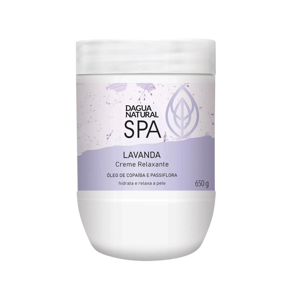 CREME DE MASSAGEM SPA LAVANDA D'AGUA NATURAL 650G