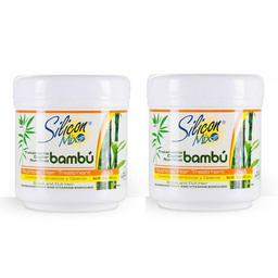 KIT SILICON MIX BAMBU 2 MSCARAS 450G TRATAMENTO CAPILAR NUTRITIVO