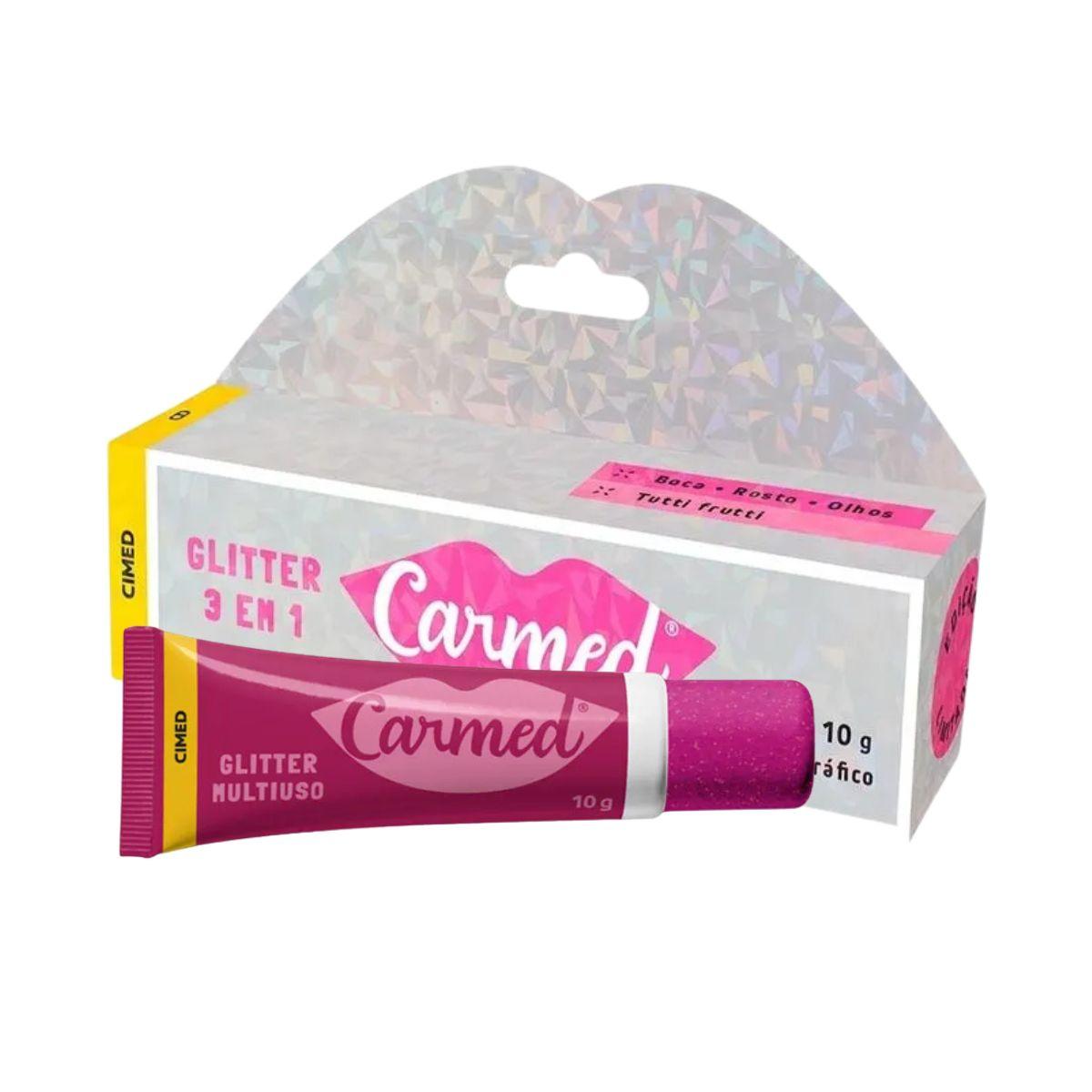 HIDRATANTE LABIAL GLITTER 3 EM 1 CARMED 10G