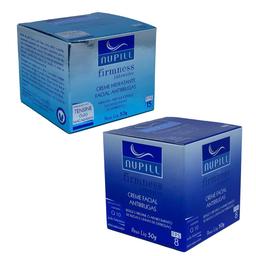 KIT NUPILL CREME FACIAL ANTIRRUGAS FPS 8 + CREME FACIAL ANTIRRUGAS FPS 15 50G