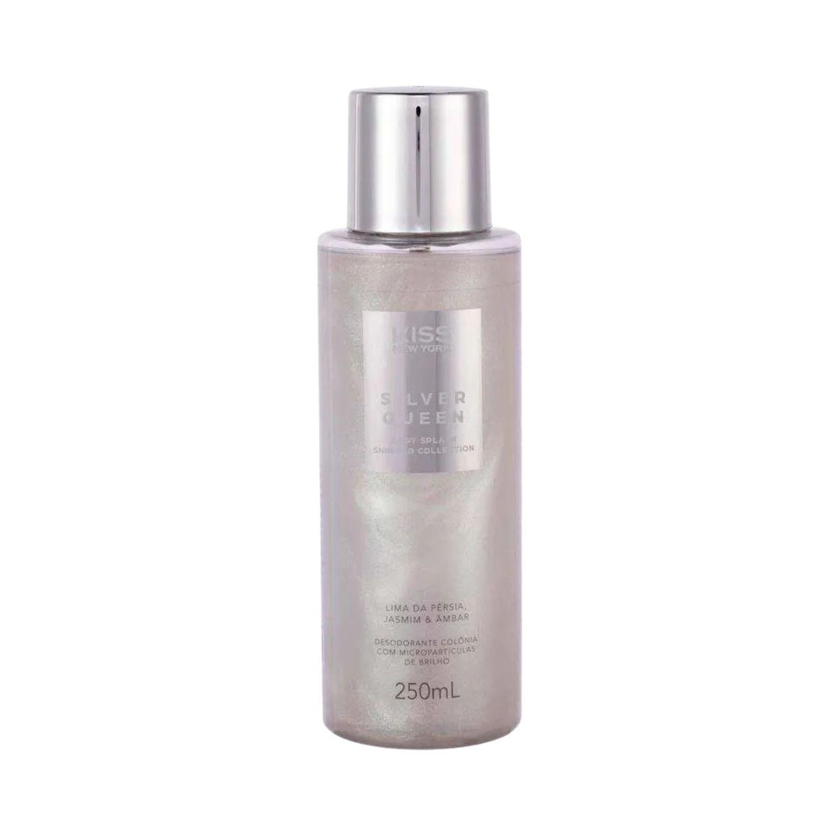 BODY SPLASH SHIMMER SILVER QUEEN KISS NEW YORK 250ML