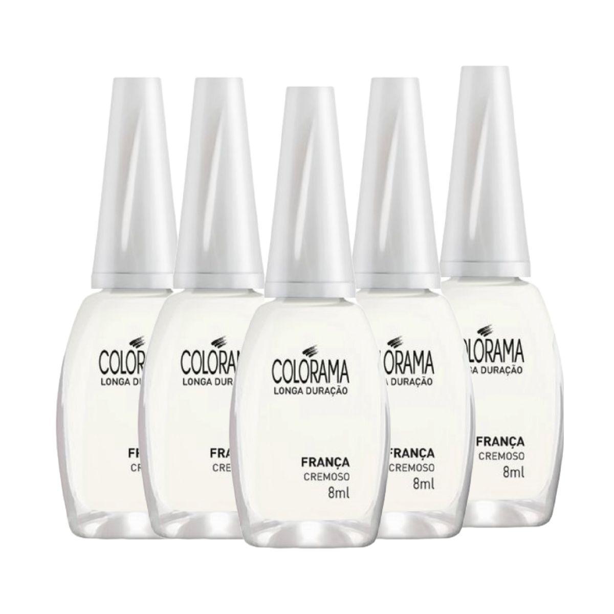 KIT 5 ESMALTES COLORAMA CREMOSO FRANA