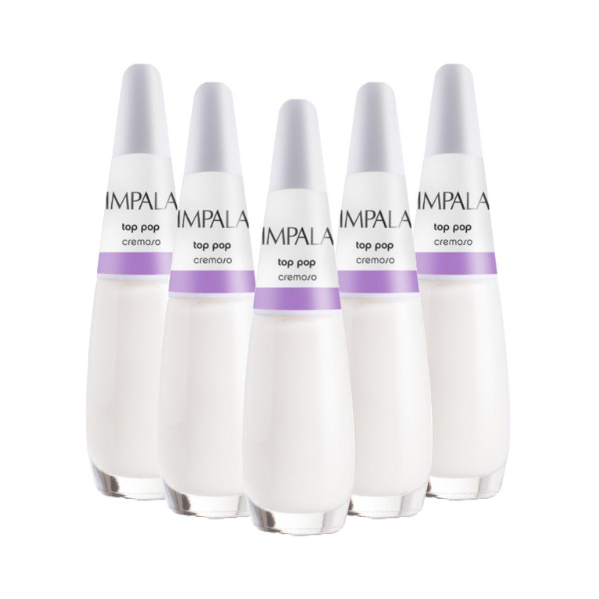 KIT ESMALTE TRANSPARENTE TOP POP IMPALA 5 UNIDADES