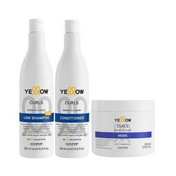 KIT YELLOW CURLS SHAMPOO + CONDICIONADOR + MÁSCARA
