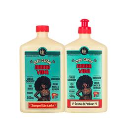 KIT LOLA COSMETICS MEU CACHO MINHA VIDA SHAMPOO 500ML + CREME DE PENTEAR 500G