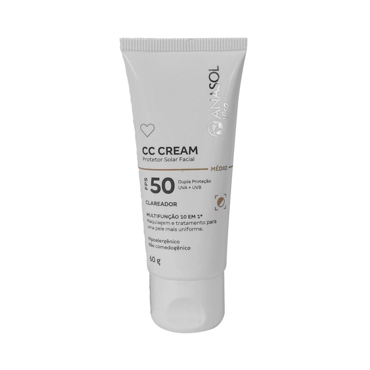 CC CREAM FPS5O CLARO ANASOL 60G