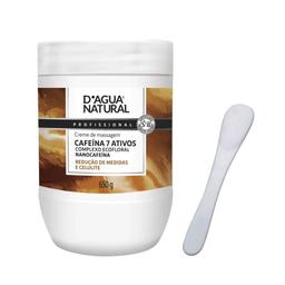 KIT DAGUA NATURAL CREME DE MASSAGEM CAFEÍNA 7 ATIVOS 650G + ESPÁTULA ACRÍLICA
