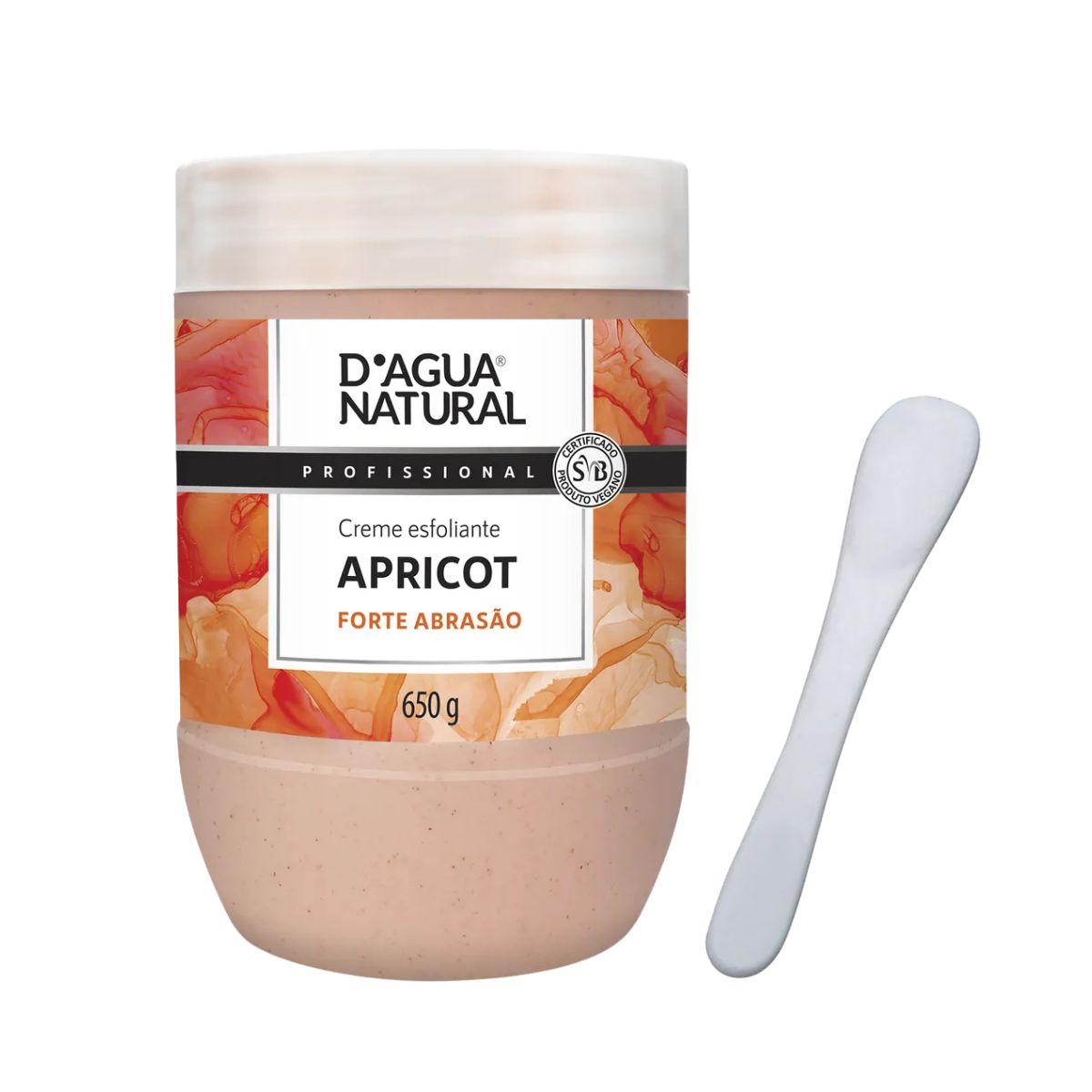 KIT DAGUA NATURAL CREME ESFOLIANTE APRICOT FORTE ABRASÃO 650G + ESPÁTULA ACRÍLIC