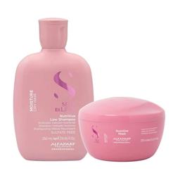 KIT ALFAPARF SEMI DI LINO NUTRITIVE MOISTURE SHAMPOO 200ML + MÁSCARA 250ML