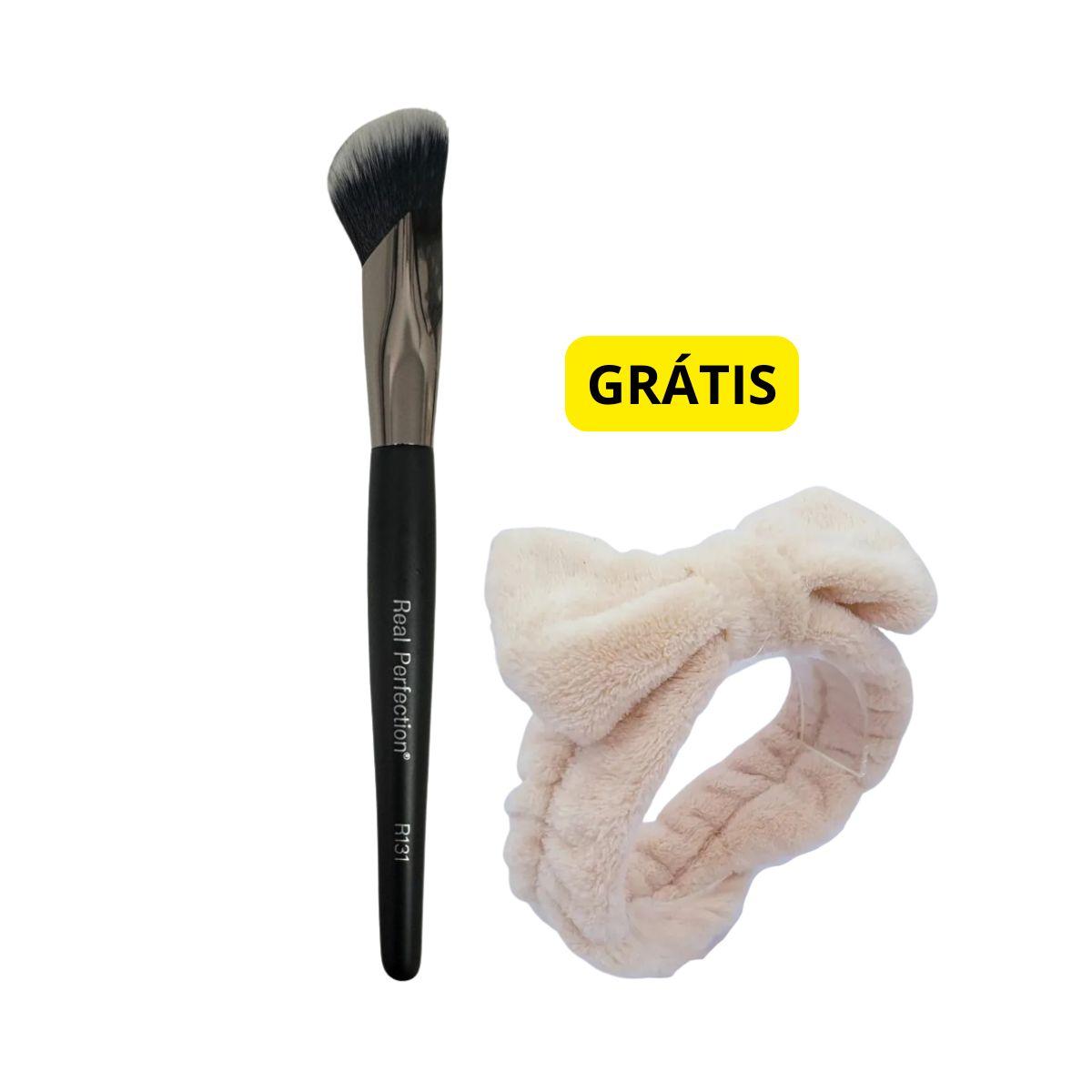 KIT REAL PERFECTION PINCEL PARA CORRETIVO R131 + GRÁTIS FAIXA ATOALHADA PARA MAQ