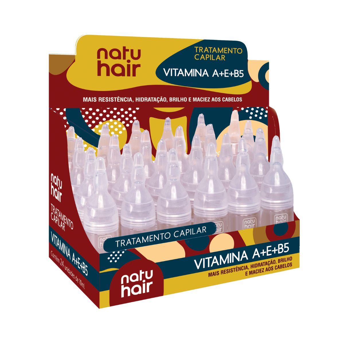 TRATAMENTO CAPILAR NATUHAIR VITAMINA A+E+B5 10ML