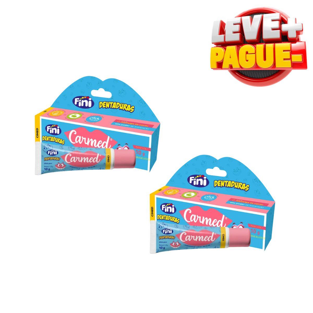 HIDRATANTES LABIAIS CARMED LEVE + PAGUE - FINI DENTADURA CARMED 10 g