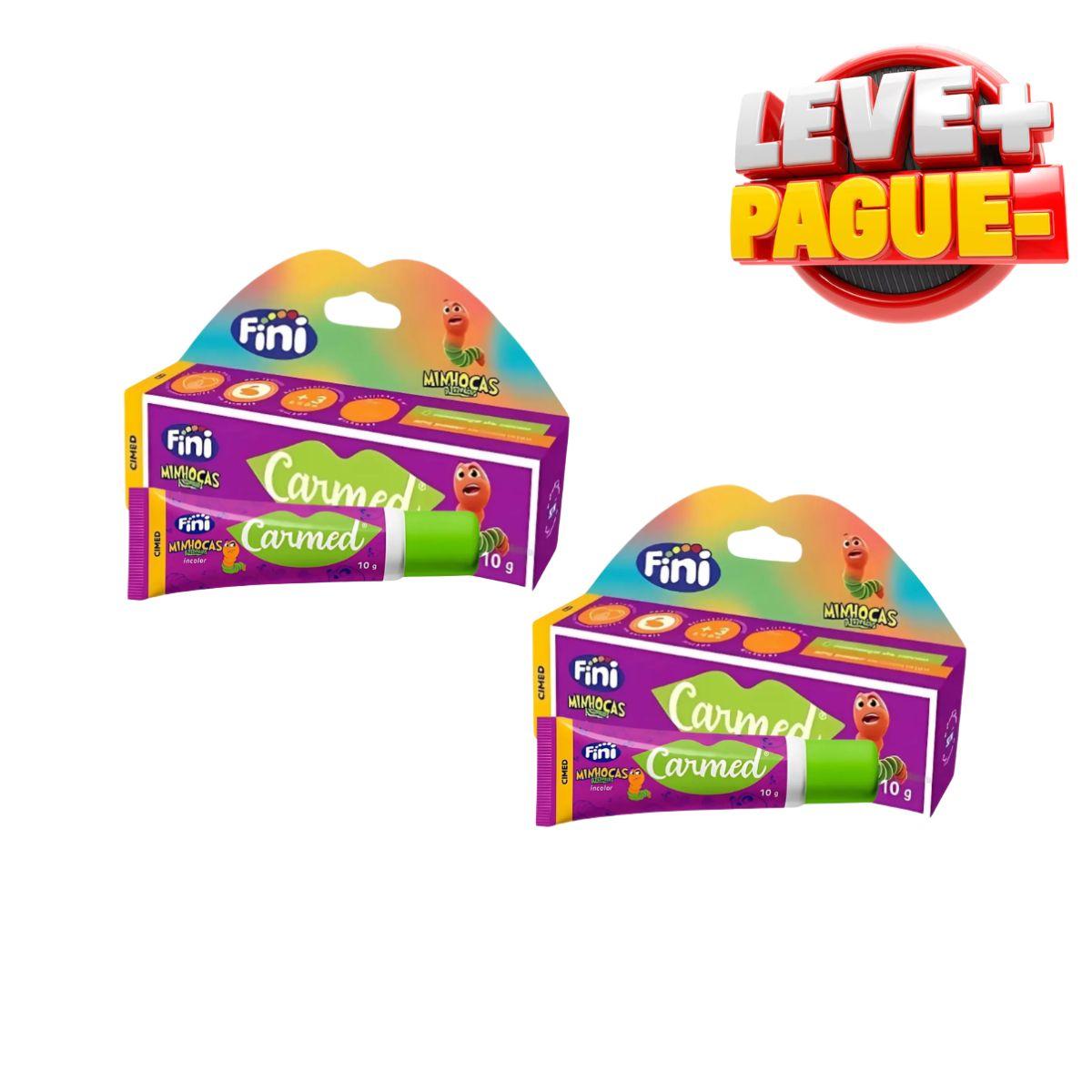 HIDRATANTES LABIAIS CARMED LEVE + PAGUE - MINHOCAS 10G