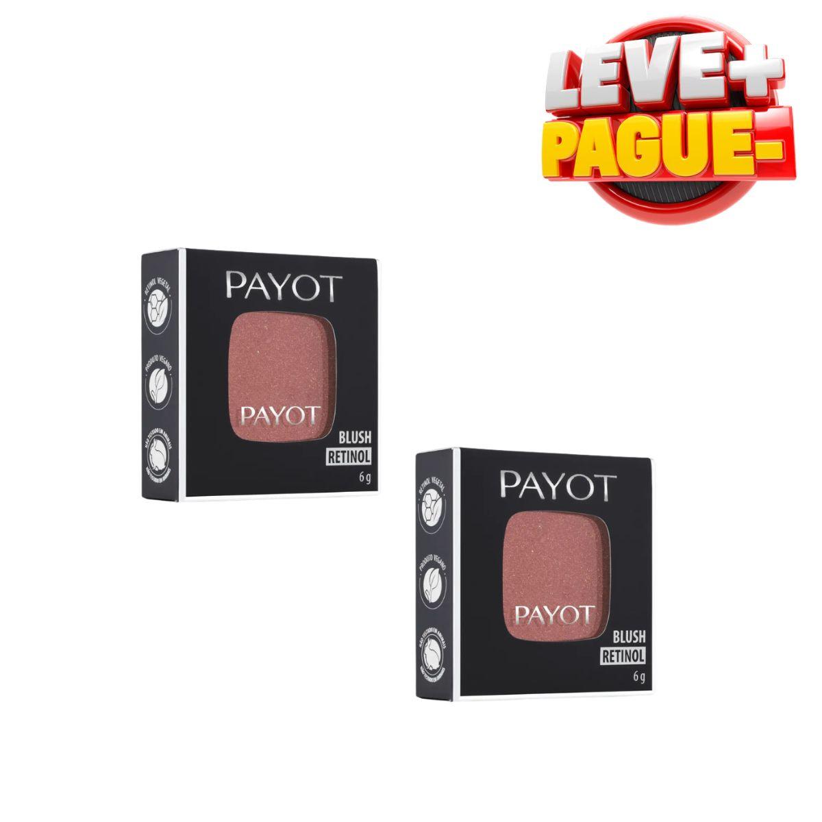 KIT PAYOT LEVE + PAGUE - BLUSHES RETINOL ROSA ILUMINADO 6G