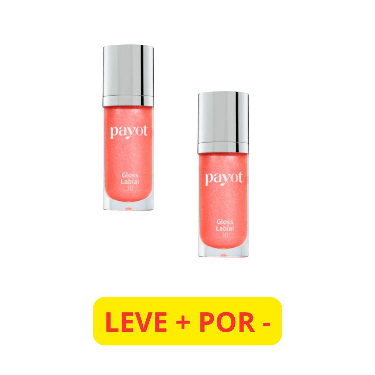 KIT PAYOT GLOSS LABIAL 3D CORAL LEVE + PAGUE -