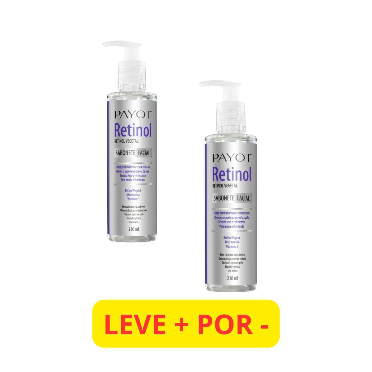 KIT PAYOT DOIS SABONETE FACIAL RETINOL 210ML LEVE + PAGUE -
