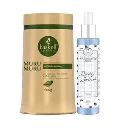 KIT HASKELL MANTEIGA MURUMURU 900GR + BODY SPLASH BLUEBERRY GIOVANNA BABY 260ML
