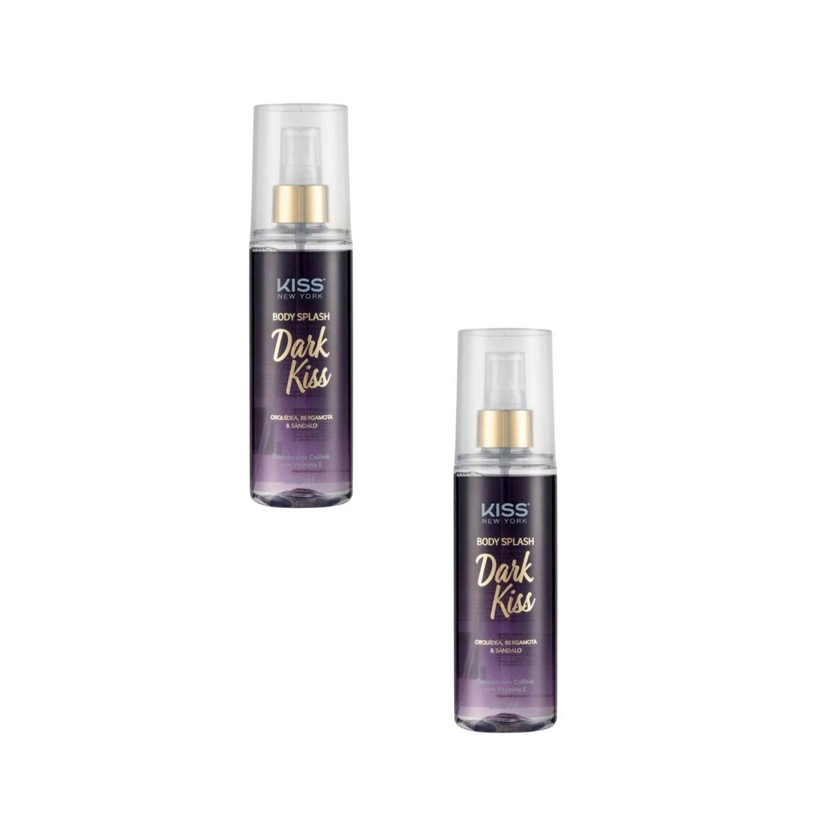 KIT KISS NEW YORK 2 BODYS SPLASH DARK KISS 200ML