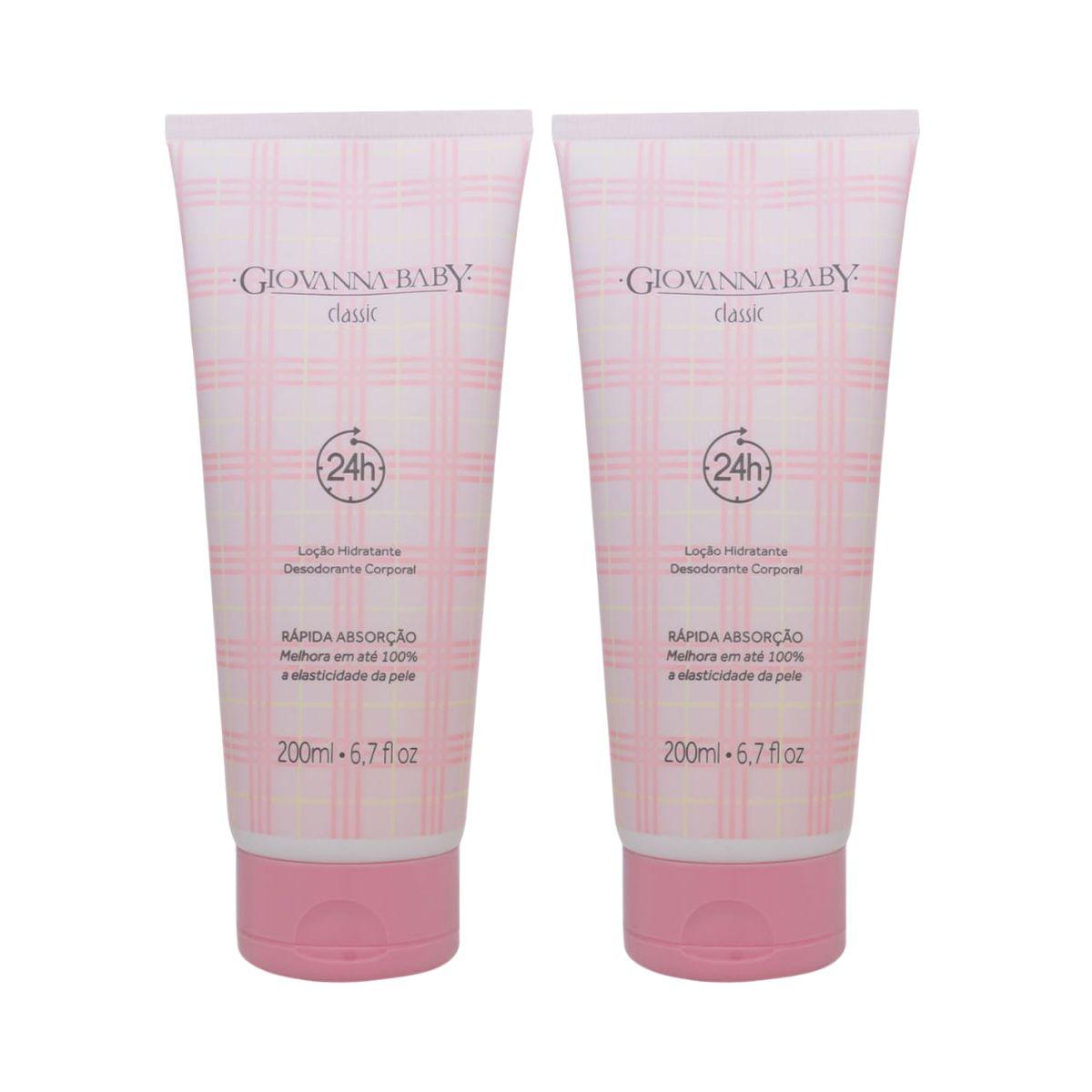 KIT GIOVANNA BABY 2 LOÇÕES HIDRATANTE CORPORAL CLASSIC 200ML