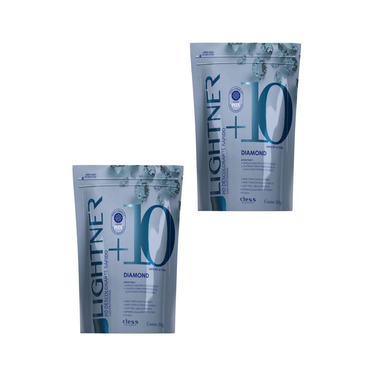 KIT CLESS 2 PÓS DESCOLORANTES LIGHTNER DIAMOND 300G