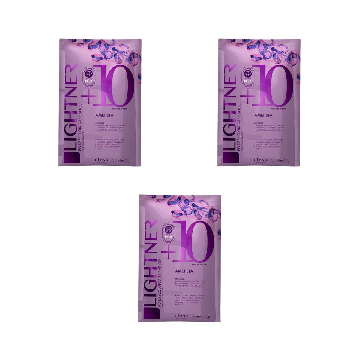 KIT CLESS 3 PÓS DESCOLORANTES LIGHTNER AMETISTA 50G