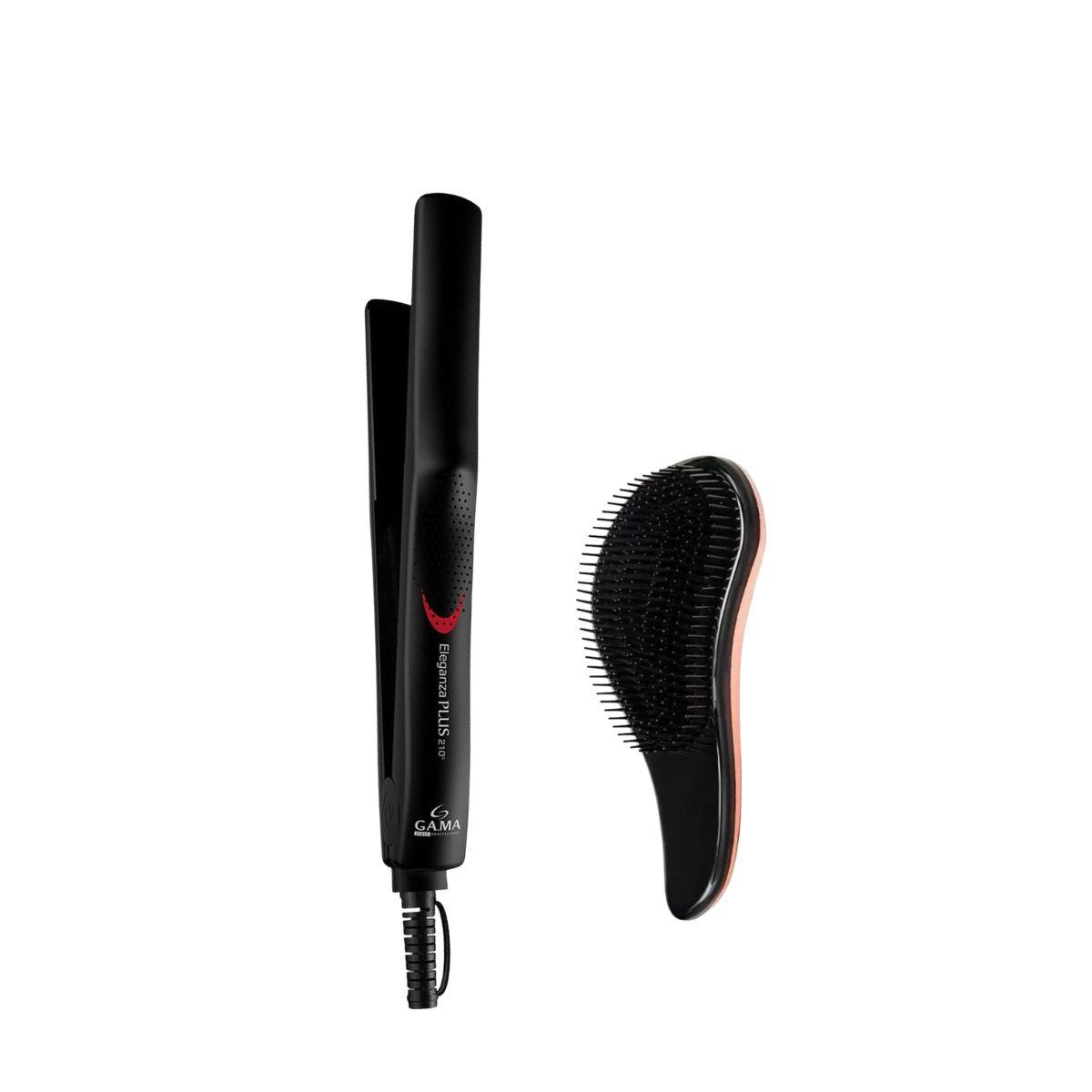 PRANCHA DE CABELO ELEGANZA PLUS 210°C BIVOLT GA.MA ITALY + BRINDE ESCOVA MÁGICA