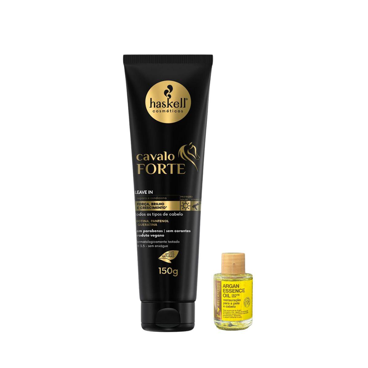 LEAVE - IN CAVALO FORTE HASKELL 150ML COM ÓLEO BELLA FEMME 7ML