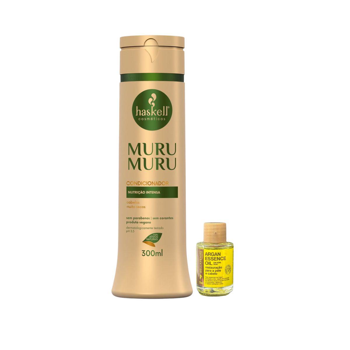 CONDICIONADOR MURUMURU HASKELL 300ML COM ÓLEO BELLA FEMME 7ML