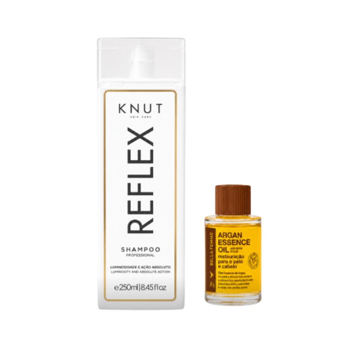 KIT KNUT SHAMPOO REFLEX KNUT 250ML COM ÓLEO 7ML