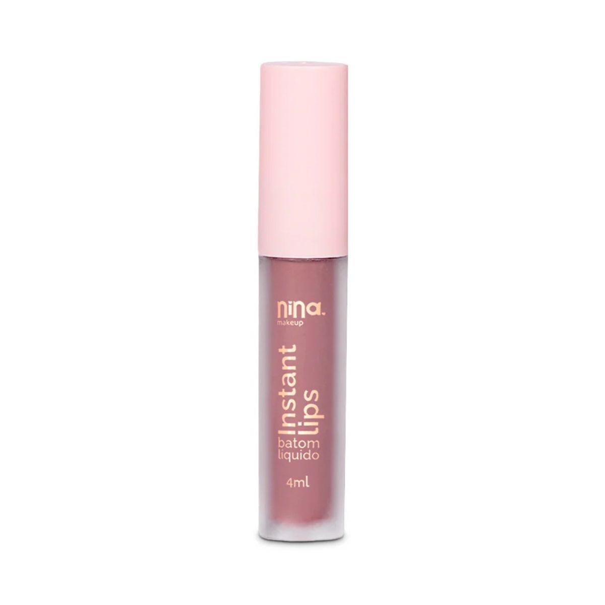 BATOM LÍQUIDO MATTE INSTANT LIPS BRIDE NINA MAKEUP