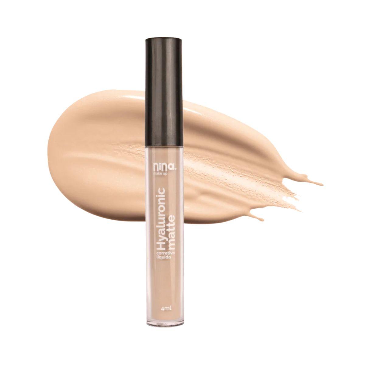 CORRETIVO LÍQUIDO HYALURONIC MATTE COR 0.5 NINA MAKEUP