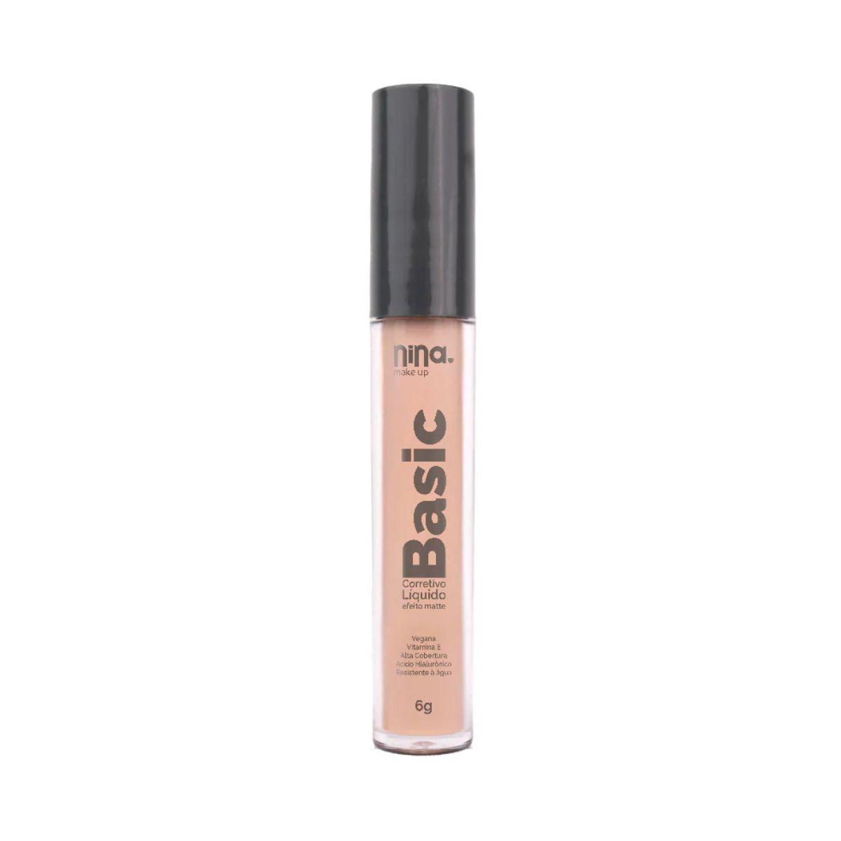 CORRETIVO LÍQUIDO BASIC COR 3 NINA MAKEUP