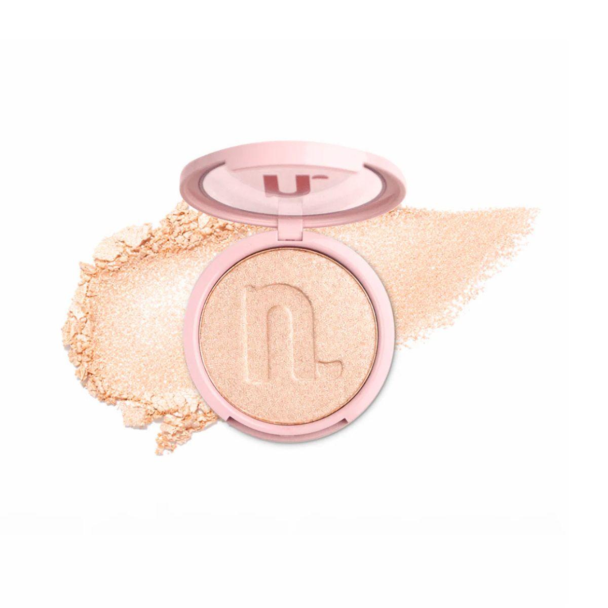 ILUMINADOR COMPACTADO INSTANT GLOW CHAMPAGNE NINA MAKEUP