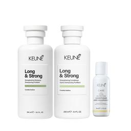 KIT KEUNE LONG & STRONG SH 300ML+COND 250ML COM MINIATURA SORTIDA