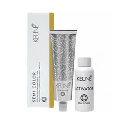 KIT KEUNE SEMI COLOR COLORAÇÃO 8.38 LOURO CLARO AVELÃ + ACTIVADOR
